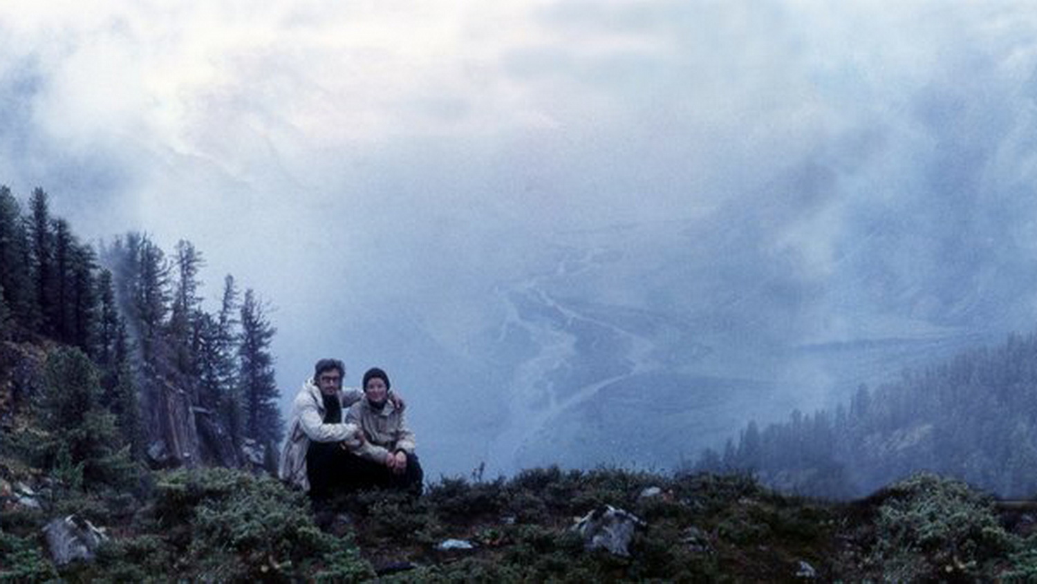 Андрей и Марина Кошелевы на перевале Коо, долина реки Чулышман. Алтай. 1982. Фото: Андрей Кошелев