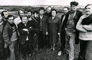 Писатели в селе Никольском. 25 августа 1976
