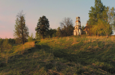 Панорама с церковью Рождества Богородицы. 2011. Фото: Андрей Кошелев