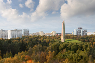 Зеленоград. Мемориал «Штыки» на 40-м километре Ленинградского шоссе. 2009. Фото: Андрей Кошелев