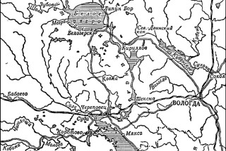 Карта Северо-Двинского канала и Волго-Балта