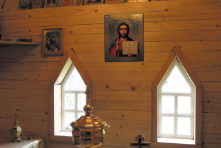 В церкви Пророка Илии в деревне Никиткино. 2011. Фото: Андрей Кошелев